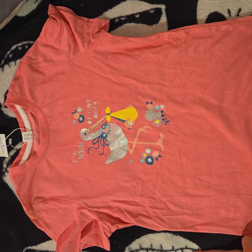 I'm new around here Baby girl NWT long shirt or gown. Cecorc brand US:L (10)